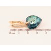 Серьги Xuping цвет 18K с кристаллами Swarovski английский замок "Кристальные сердечки Metallic Blue" фото №2 Серьги Xuping цвет 18K с кристаллами Swarovski английский замок "Кристальные сердечки Metallic Blue" фото №2