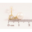 Серьги Xuping цвет Позолота 14K пусеты "Жемчужные подвески" фото №3