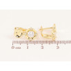 Серьги Xuping цвет Позолота 14K английский замок "Узор с кристаллами" фото №2