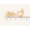Серьги Xuping цвет Позолота 14K английский замок "Узор с кристаллами" фото №2 Серьги Xuping цвет Позолота 14K английский замок "Узор с кристаллами" фото №2