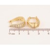 Сережки Xuping колір Позолота 14K англійський замок "Візерунок з кристалами" фото №2 Сережки Xuping колір Позолота 14K англійський замок "Візерунок з кристалами" фото №2