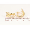Серьги Xuping цвет Позолота 14K английский замок "Узор с кристаллами" фото №2