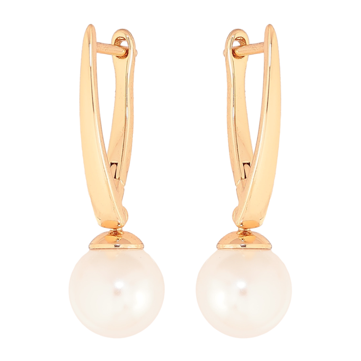 Сережки Xuping колір Позолота 18К англійський замок "Перлинні підвіски" фото №14 Сережки Xuping колір Позолота 18К англійський замок "Перлинні підвіски" фото №14