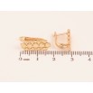 Серьги Xuping цвет Позолота 18K английский замок "Декоративный узор" фото №2