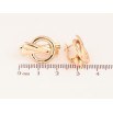 Серьги Xuping цвет Позолота 18K английский замок "Декоративный узор" фото №2