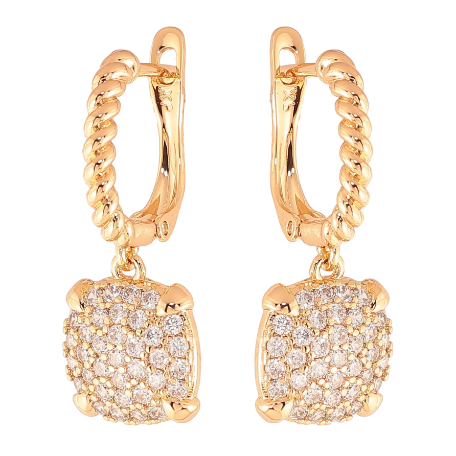 Серьги Xuping цвет Позолота 18K английский замок "Подвески с инкрустацией кристаллами" фото №1 Серьги Xuping цвет Позолота 18K английский замок "Подвески с инкрустацией кристаллами" фото №1