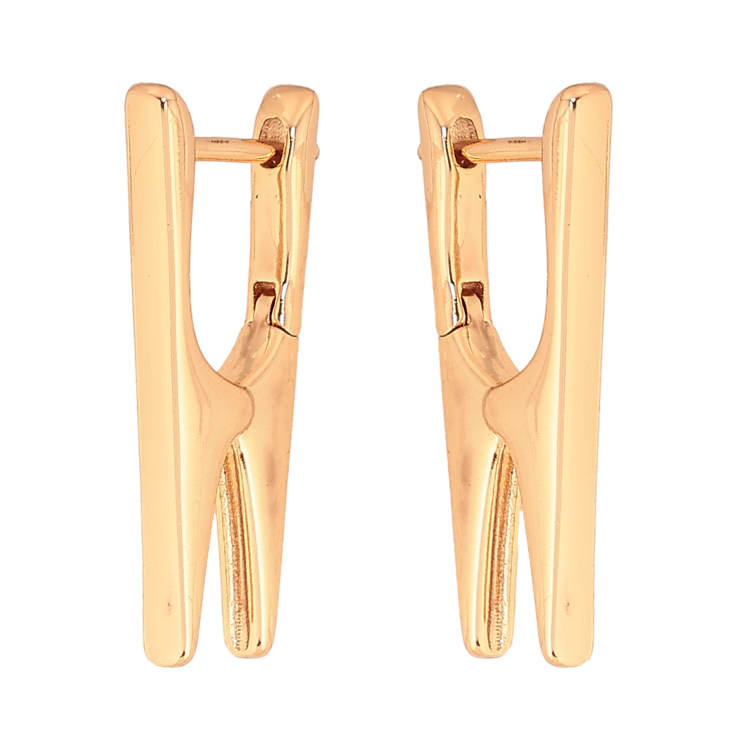 Серьги Xuping цвет Позолота 18К английский замок "Прищепки" фото №14 Серьги Xuping цвет Позолота 18К английский замок "Прищепки" фото №14