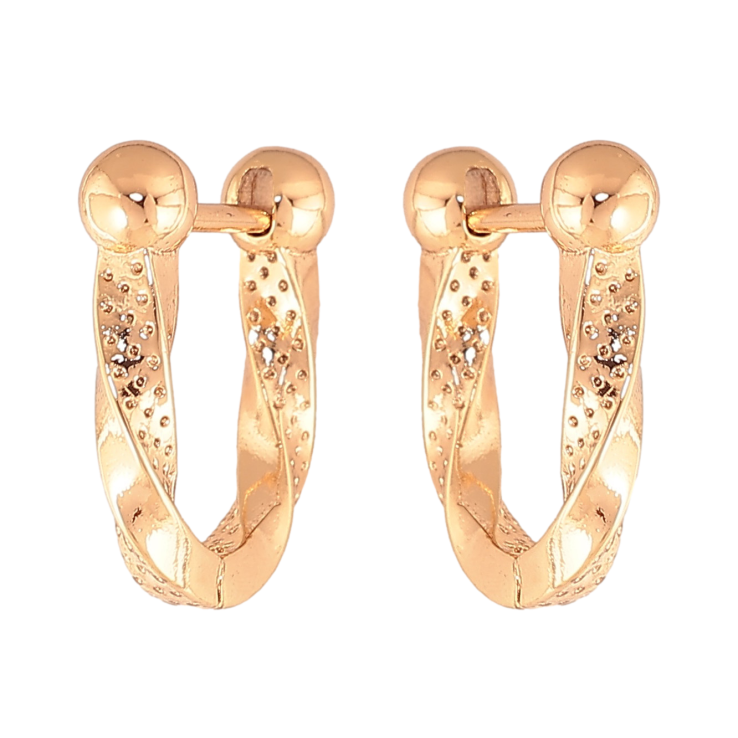 Сережки Xuping колір Позолота 18К англійський замок "Декоративний візерунок" фото №21