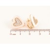 Серьги Xuping цвет Позолота 18K английский замок "Сердечки из белой керамики и кристаллов" фото №2 Серьги Xuping цвет Позолота 18K английский замок "Сердечки из белой керамики и кристаллов" фото №2