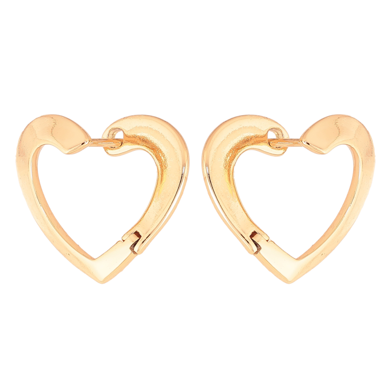 Серьги Xuping цвет Позолота 18К английский замок "Декоративные сердечки" фото №1