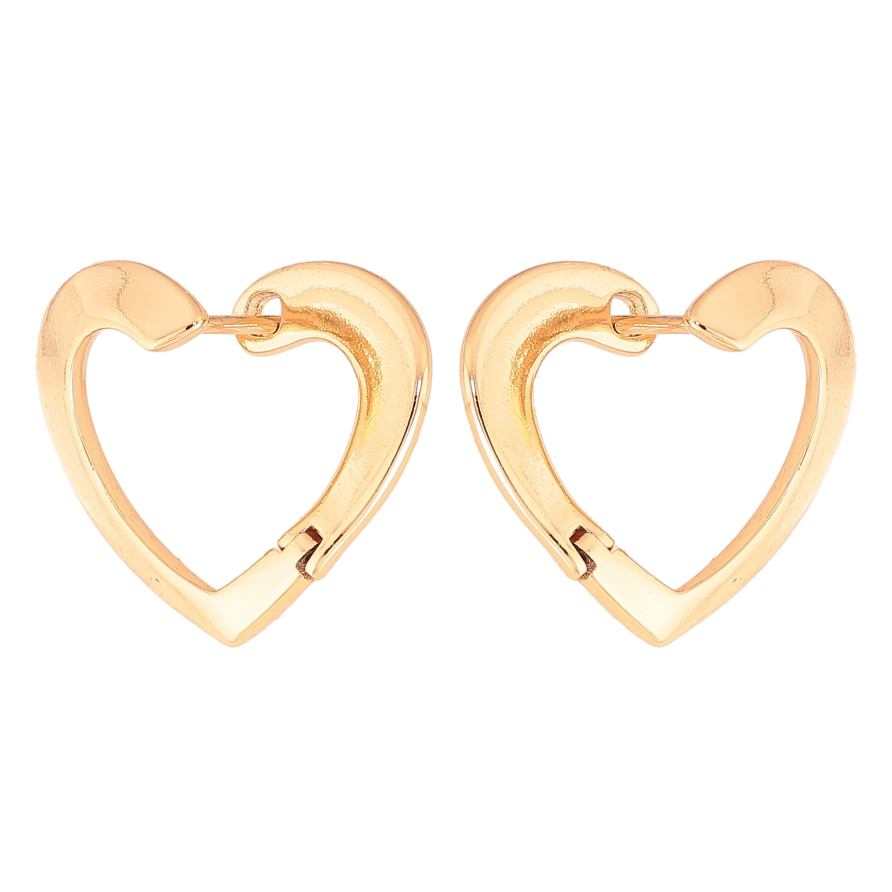 Сережки Xuping колір Позолота 18К англійський замок "Декоративні серця" фото №1