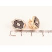 Серьги Xuping цвет Позолота 18K английский замок "Узор из черной керамики с кристаллами" фото №2 Серьги Xuping цвет Позолота 18K английский замок "Узор из черной керамики с кристаллами" фото №2