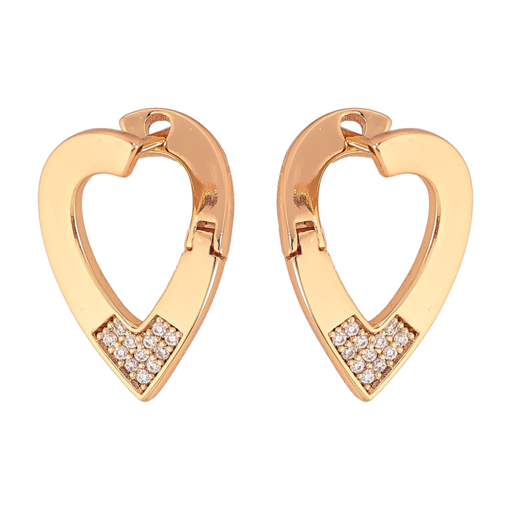 Серьги Xuping цвет Позолота 18К английский замок "Узор с кристаллами" фото №8 Серьги Xuping цвет Позолота 18К английский замок "Узор с кристаллами" фото №8