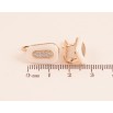 Серьги Xuping цвет Позолота 18K английский замок "Узор из белой керамики и кристаллов" фото №2 Серьги Xuping цвет Позолота 18K английский замок "Узор из белой керамики и кристаллов" фото №2