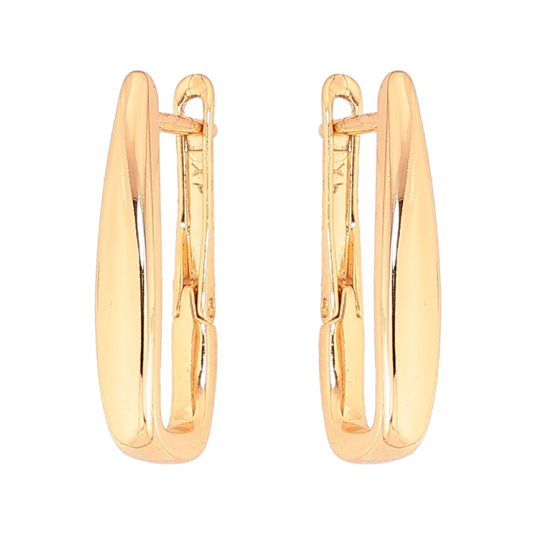 Серьги Xuping цвет Позолота 18К английский замок "Декоративные" фото №1