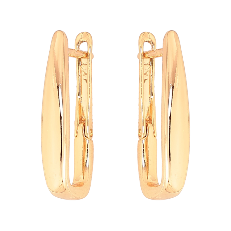 Серьги Xuping цвет Позолота 18К английский замок "Декоративные" фото №1