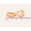 Серьги Xuping цвет Позолота 18K английский замок "Узор с разноцветными кристаллами" фото №2