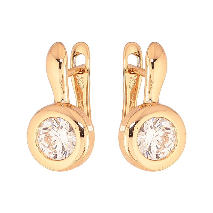 Серьги Xuping цвет Позолота 18К английский замок "Узор с кристаллами" фото №21 Серьги Xuping цвет Позолота 18К английский замок "Узор с кристаллами" фото №21