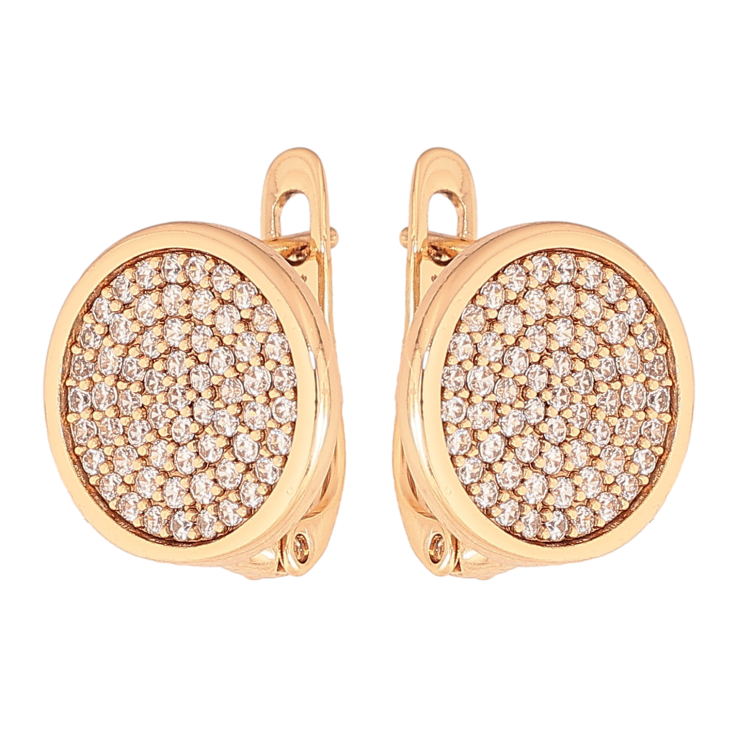 Сережки Xuping колір Позолота 18К англійський замок "Інкрустація кристалами" фото №19 Сережки Xuping колір Позолота 18К англійський замок "Інкрустація кристалами" фото №19