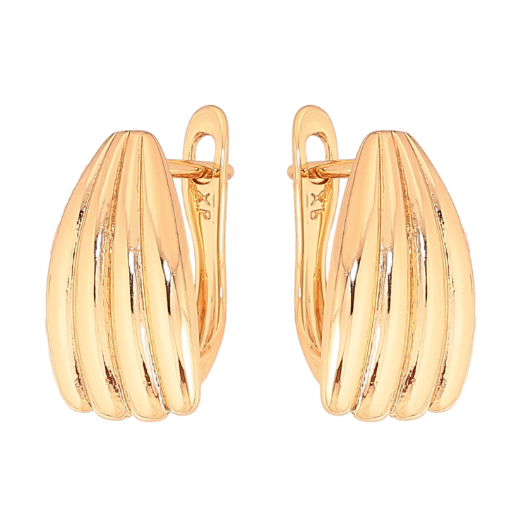 Серьги Xuping цвет Позолота 18К английский замок "Декоративный узор" фото №17 Серьги Xuping цвет Позолота 18К английский замок "Декоративный узор" фото №17