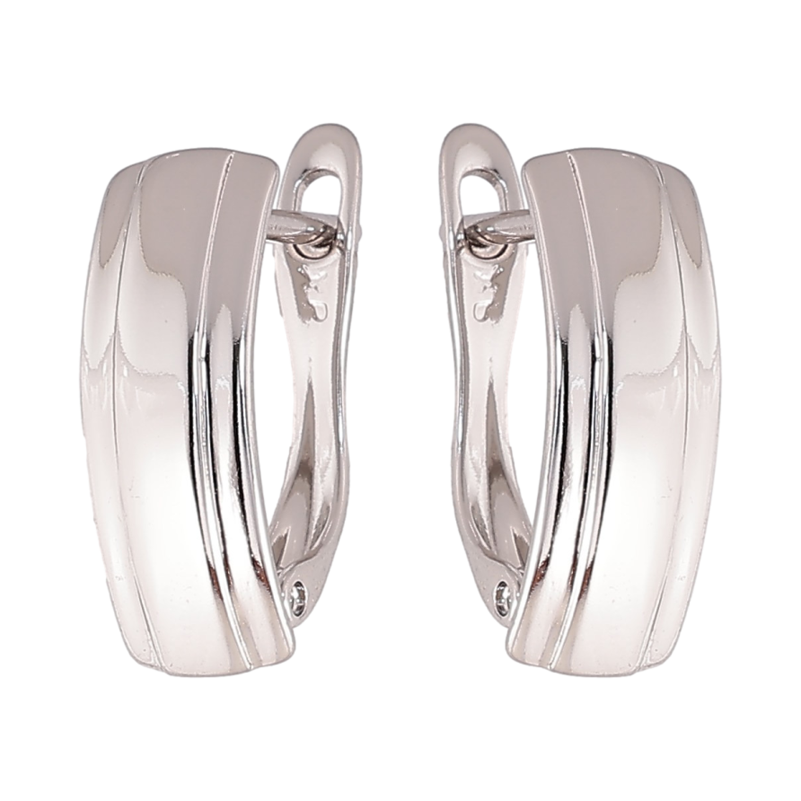 Сережки Xuping колір Родій англійський замок "Декоративний візерунок" фото №1 Сережки Xuping колір Родій англійський замок "Декоративний візерунок" фото №1