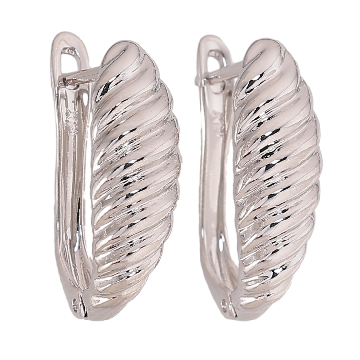 Сережки Xuping колір Родій англійський замок "Декоративний візерунок" фото №24