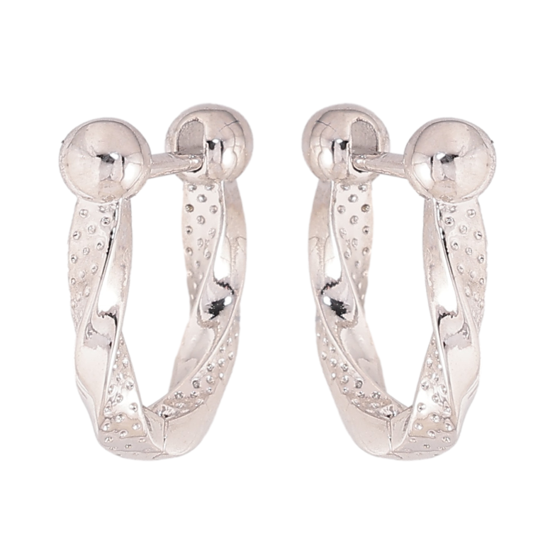 Сережки Xuping колір Родій англійський замок "Декоративний візерунок" фото №1