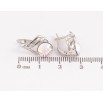 Серьги Xuping цвет Родий с кристаллами Swarovski английский замок "Узор с кристаллами АВ" фото №2 Серьги Xuping цвет Родий с кристаллами Swarovski английский замок "Узор с кристаллами АВ" фото №2
