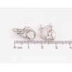 Серьги Xuping цвет Родий с кристаллами Swarovski английский замок "Узор с кристаллами Clear" фото №2 Серьги Xuping цвет Родий с кристаллами Swarovski английский замок "Узор с кристаллами Clear" фото №2