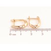 Серьги Xuping цвет позолота 18K английский замок узор с кристаллами фото №2