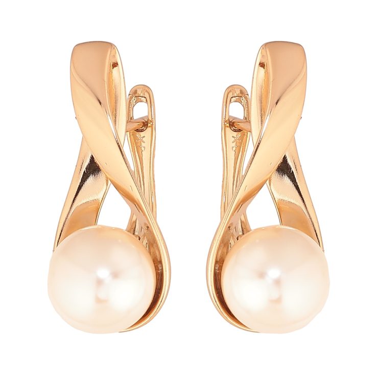 Серьги Xuping цвет позолота 18K английский замок узор с жемчужинами фото №23 Серьги Xuping цвет позолота 18K английский замок узор с жемчужинами фото №23