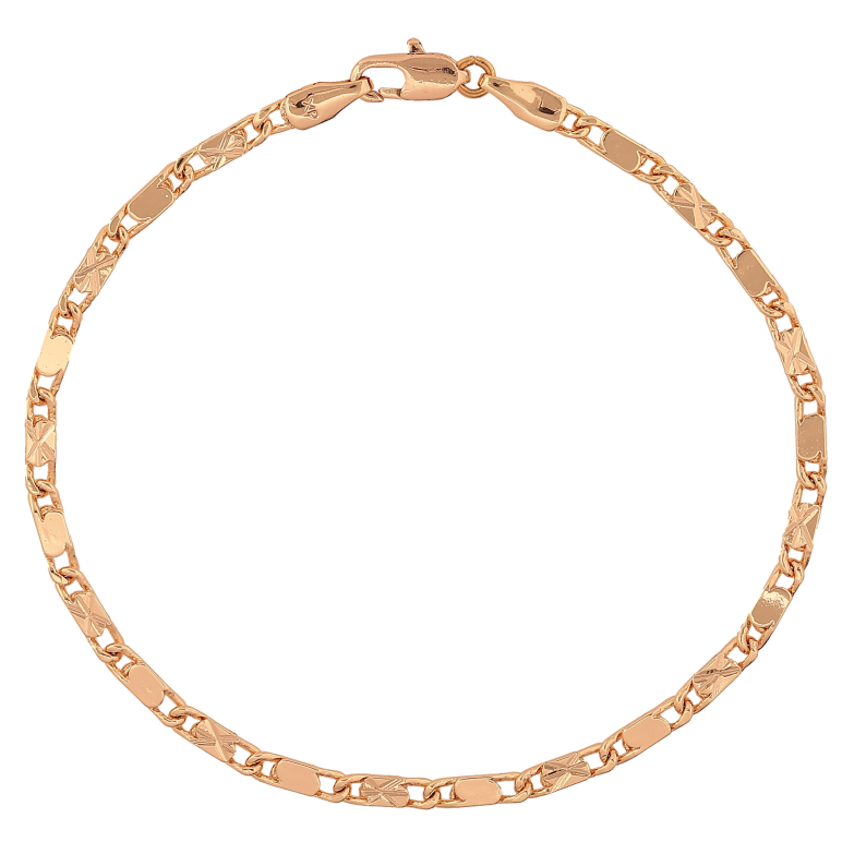 Браслет Xuping M&L цвет 18К "Цепочка Фантазийная" длинна 19.5см х 3мм фото №2