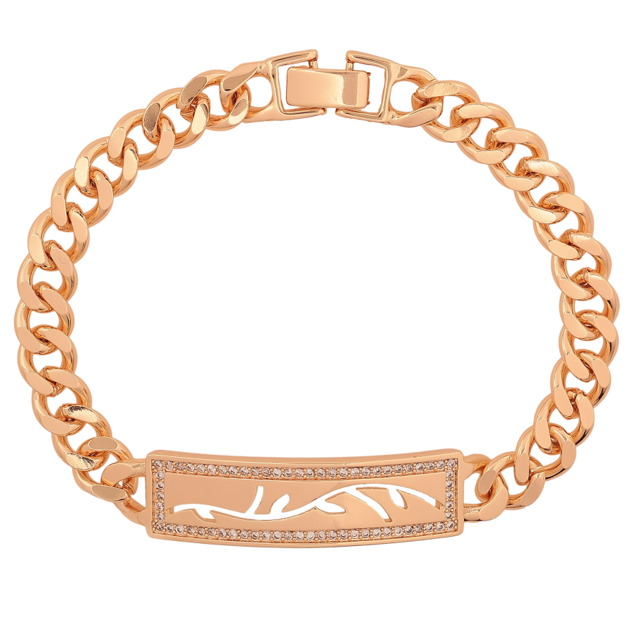 Браслет Xuping M&L цвет 18К "Цепочка Панцирная с декоративной вставкой" длинна 20см х 8-11мм фото №1 Браслет Xuping M&L цвет 18К "Цепочка Панцирная с декоративной вставкой" длинна 20см х 8-11мм фото №1