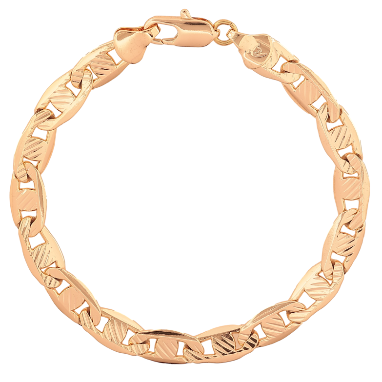 Браслет Xuping M&L цвет 18К "Цепочка Морская цепь с узором" длинна 19.5см х 7мм фото №1