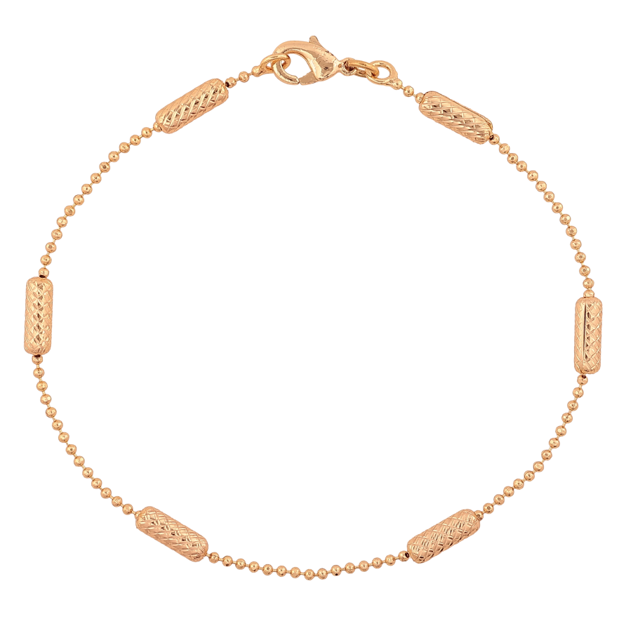 Браслет Xuping M&L колір 18К "Ланцюжок Перлина з намистинами" довжина 19см х 1.5-3мм фото №1