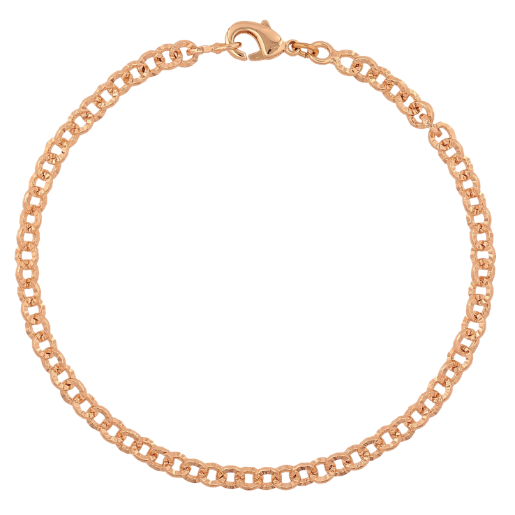 Браслет Xuping M&L цвет 18К "Цепочка Якорная с узором" длинна 18.5см х 4мм фото №9