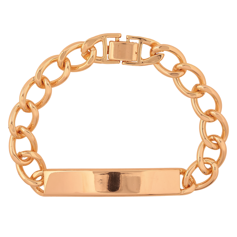 Браслет Xuping M&L колір 18К "Ланцюжок з декоративною вставкою" довжина 20см х 10мм фото №1 Браслет Xuping M&L колір 18К "Ланцюжок з декоративною вставкою" довжина 20см х 10мм фото №1