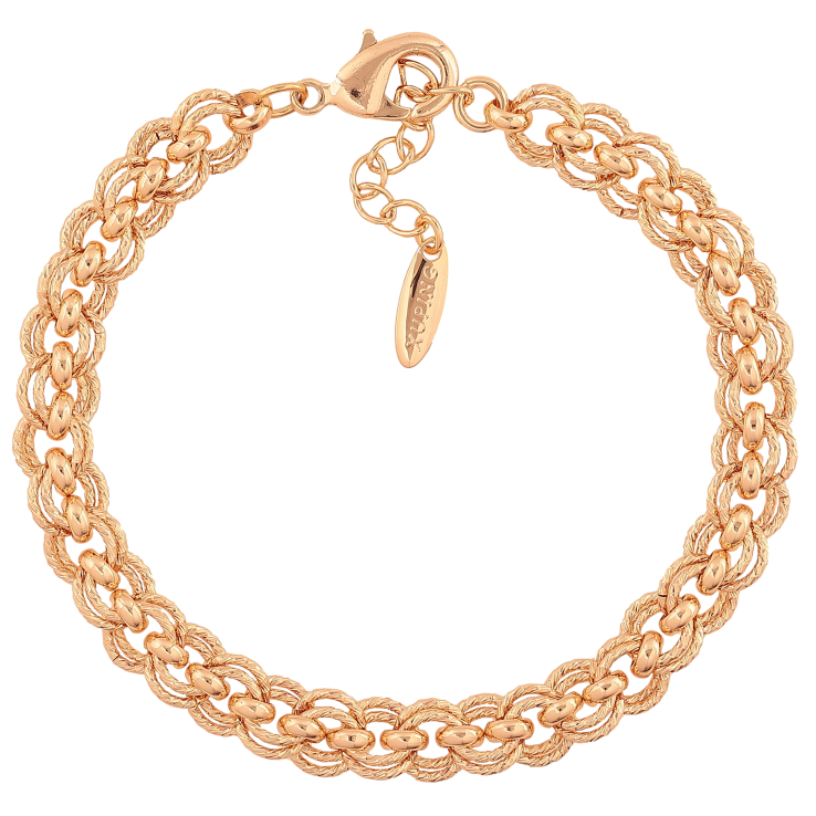 Браслет Xuping M&L цвет 18К "Цепочка Фантазийная" размер с доп. цепочкой 19-22см х 7мм фото №17