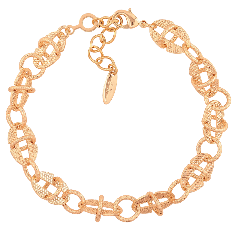 Браслет Xuping M&L цвет 18К "Цепочка Фантазийная" длина с доп. цепочкой 21-24см х 9мм фото №1 Браслет Xuping M&L цвет 18К "Цепочка Фантазийная" длина с доп. цепочкой 21-24см х 9мм фото №1