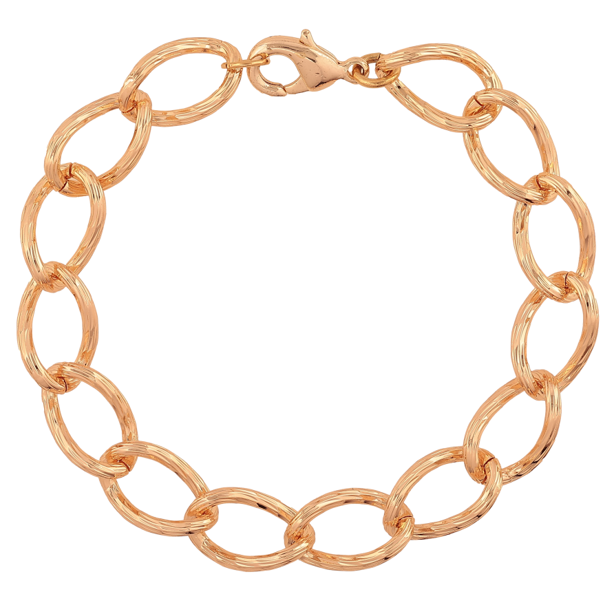 Браслет Xuping M&L колір 18К "Ланцюжок Панцирний з візерунком» довжина 20см х 10мм фото №1