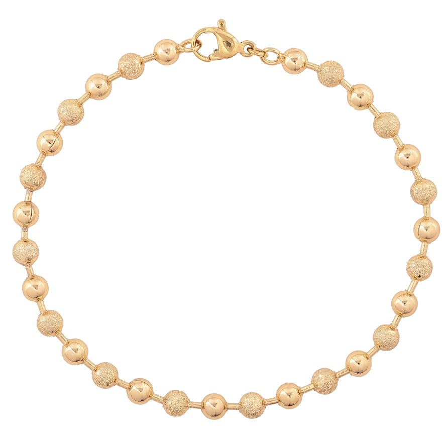 Браслет Xuping цвет Позолота 14K "Цепочка плетение Перлина" размер 19см х 4мм фото №1 Браслет Xuping цвет Позолота 14K "Цепочка плетение Перлина" размер 19см х 4мм фото №1