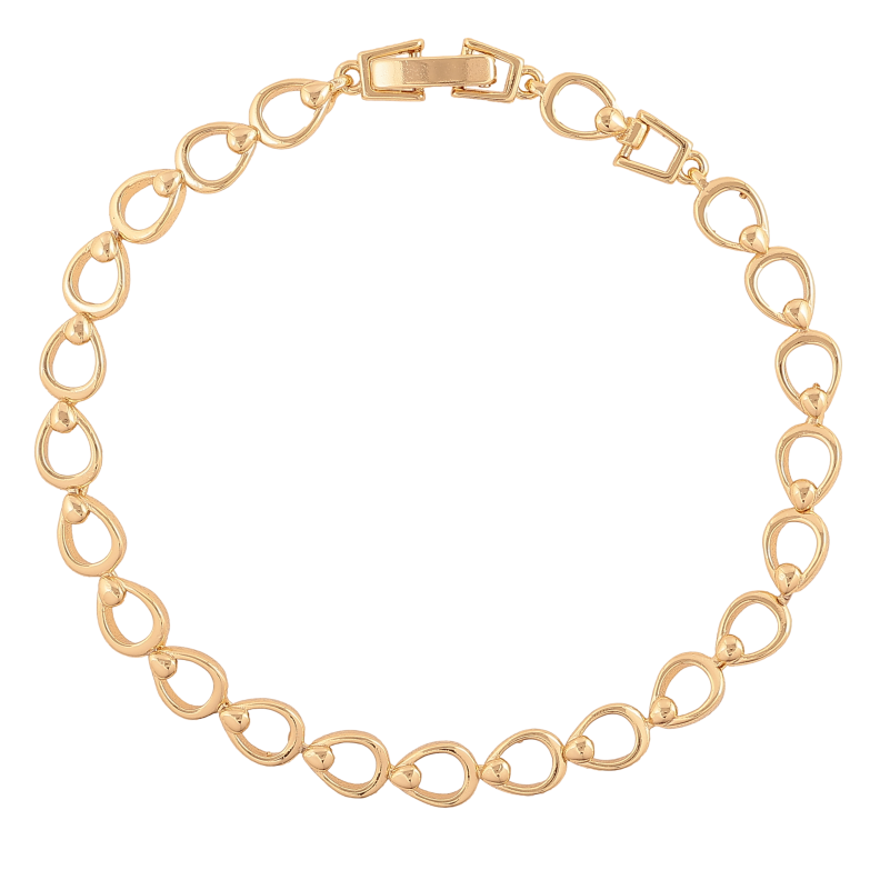 Браслет Xuping цвет Позолота 14K "Декоративный узор" размер 19см х 5мм фото №1