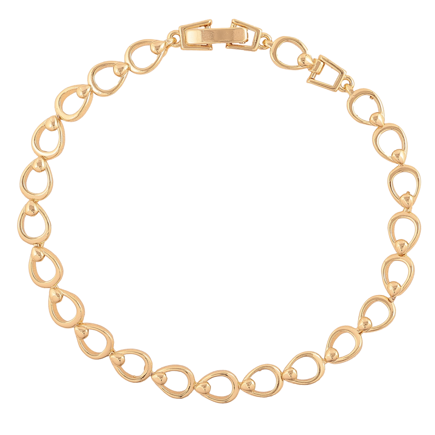 Браслет Xuping цвет Позолота 14K "Декоративный узор" размер 19см х 5мм фото №1