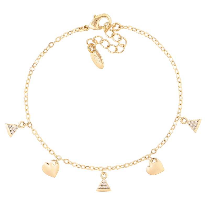 Браслет Xuping колір Позолота 14K "Ланцюжок з підвісками" розмір з дод. ланцюжком 16-19см х 1.5мм фото №1 Браслет Xuping колір Позолота 14K "Ланцюжок з підвісками" розмір з дод. ланцюжком 16-19см х 1.5мм фото №1