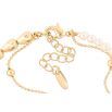Браслет Xuping цвет Позолота 14K "Цепочка с нитью жемчуга и золотистых бусин" размер с доп. цепочкой 17.5-21см х 1-4мм фото №2 Браслет Xuping цвет Позолота 14K "Цепочка с нитью жемчуга и золотистых бусин" размер с доп. цепочкой 17.5-21см х 1-4мм фото №2