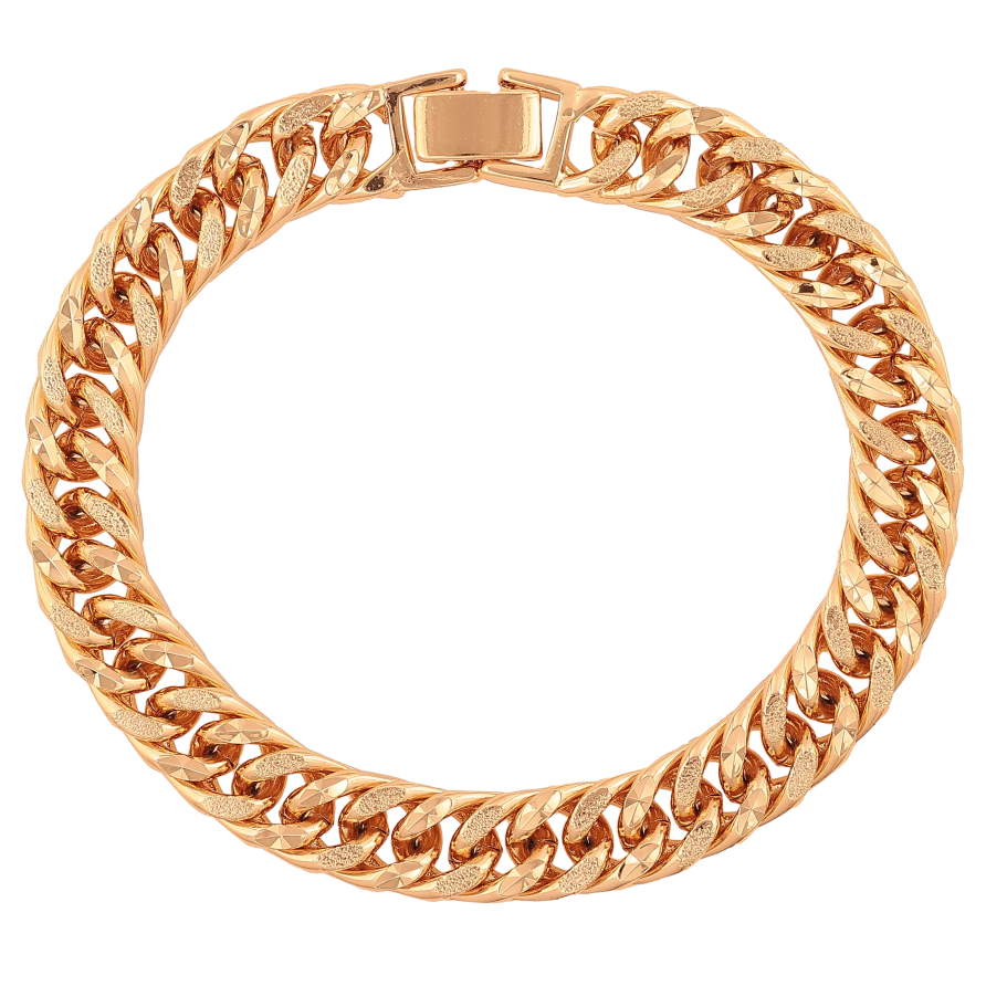 Браслет Xuping цвет Позолота 18K "Цепочка плетение Кобра" размер 20.5см х 9мм фото №1