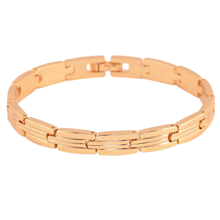 Браслет Xuping колір Позолота 18K "Декоративний візерунок" розмір 18см х 7мм фото №2 Браслет Xuping колір Позолота 18K "Декоративний візерунок" розмір 18см х 7мм фото №2