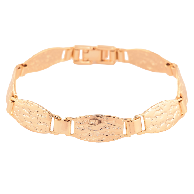 Браслет Xuping цвет Позолота 18K "Декоративный узор" размер 19.5см х 5-10мм фото №3