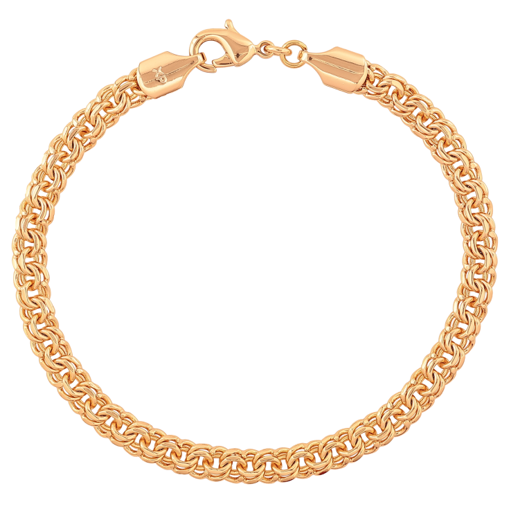 Браслет Xuping цвет Позолота 18K "Цепочка Бисмарк" размер 19.5см х 5мм фото №10