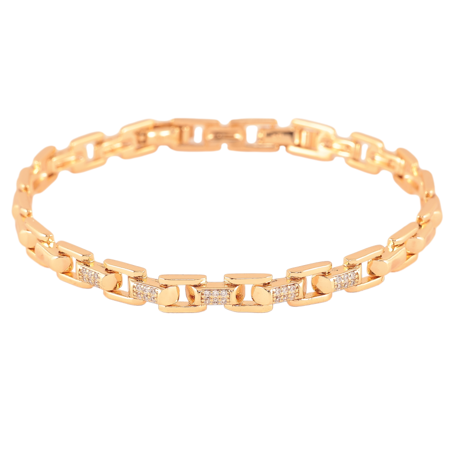 Браслет Xuping колір Позолота 18К "Візерунок з кристалами" розмір з дод. замком 17,19см х 3-5мм фото №1 Браслет Xuping колір Позолота 18К "Візерунок з кристалами" розмір з дод. замком 17,19см х 3-5мм фото №1